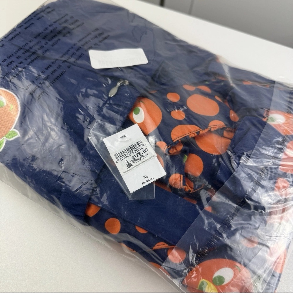 Disney Parks The Dress Shop Orange Bird Costume Dress Women's XS Navy Blue NEW! - Picture 6 of 9
